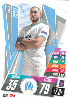 Dimitri Payet Olympique Marseille 2020/21 Topps Match Attax CL #MAR04